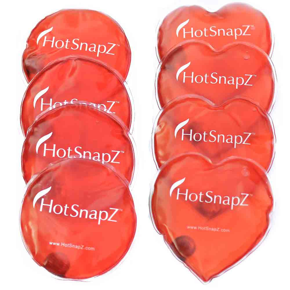 HotSnapZ Round & Heart Reusable Hand Warmer Pack